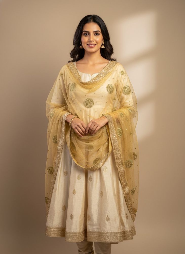 Embellished Net Dupatta