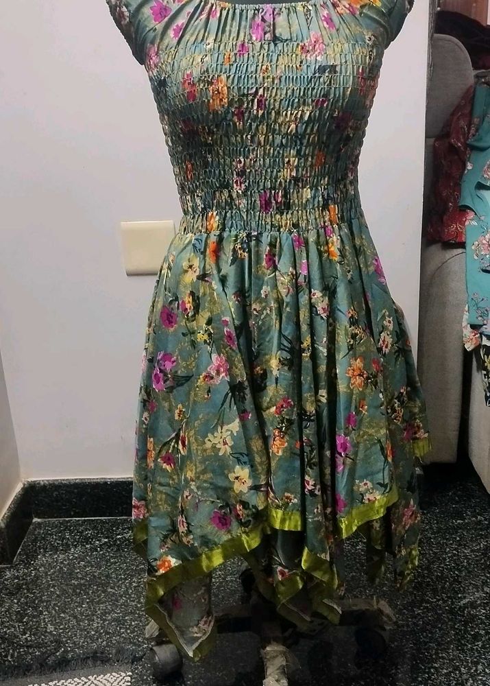 Floral Smocked Dress