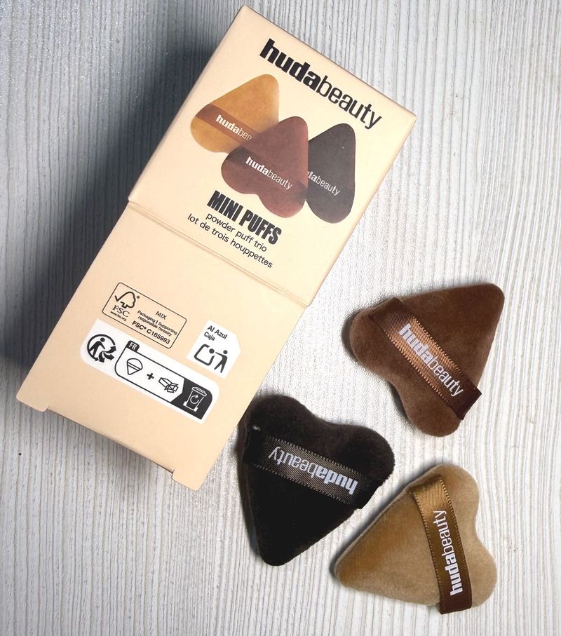 Huda Beauty Mini Powder Puffs Trio