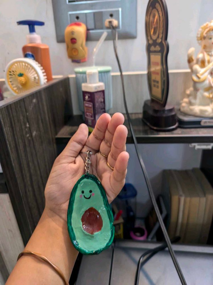 Cute Avocado Keychain