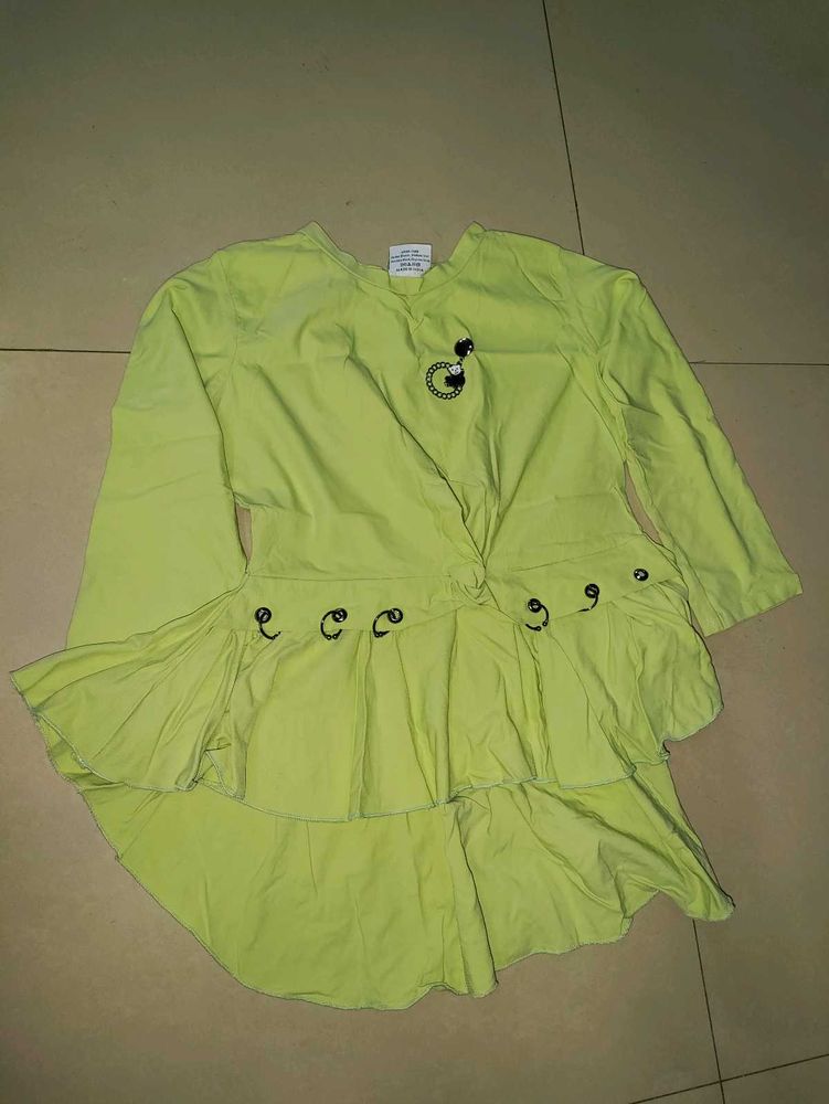 Designer Kurta with Unique Ruffle