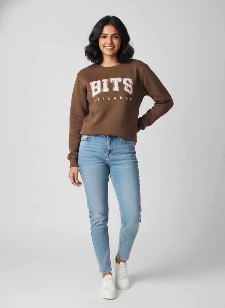 Brown Graphic Sweatshirt