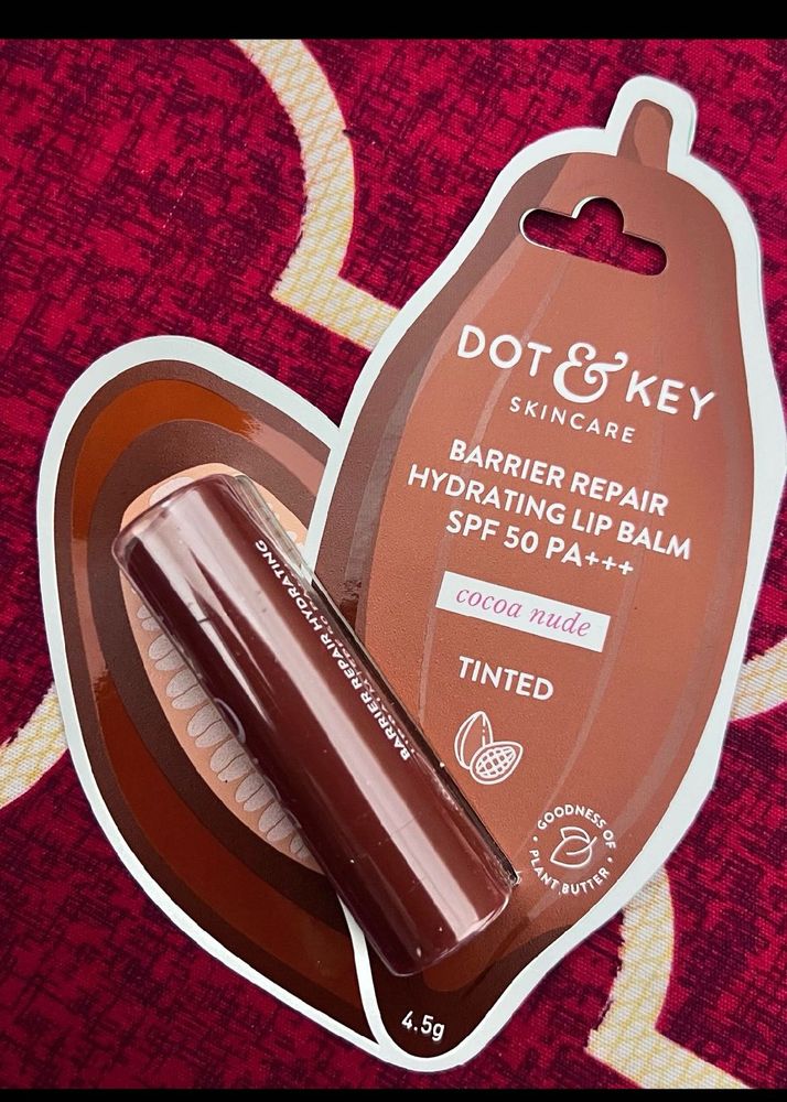 New Dot &amp; Key Cocoa Nude Tinted Lip Balm SPF 50
