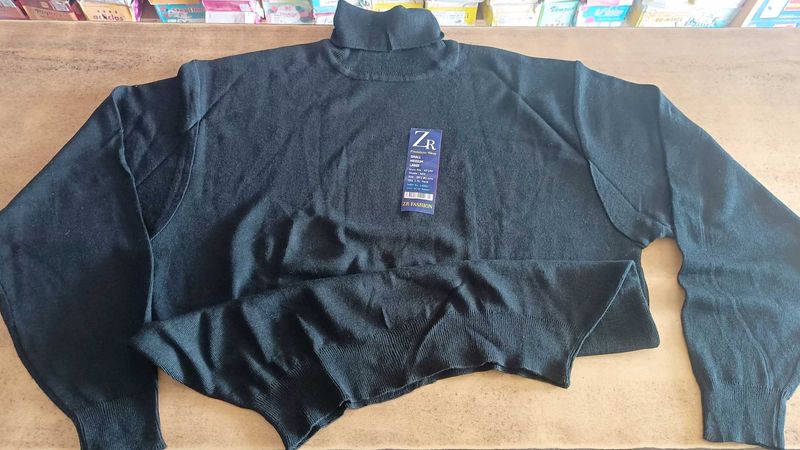 Elegant Black Turtleneck Sweater