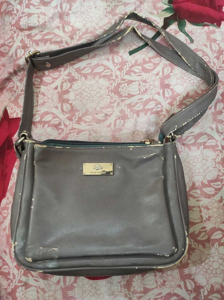 Gray Crossbody Shoulder Bag