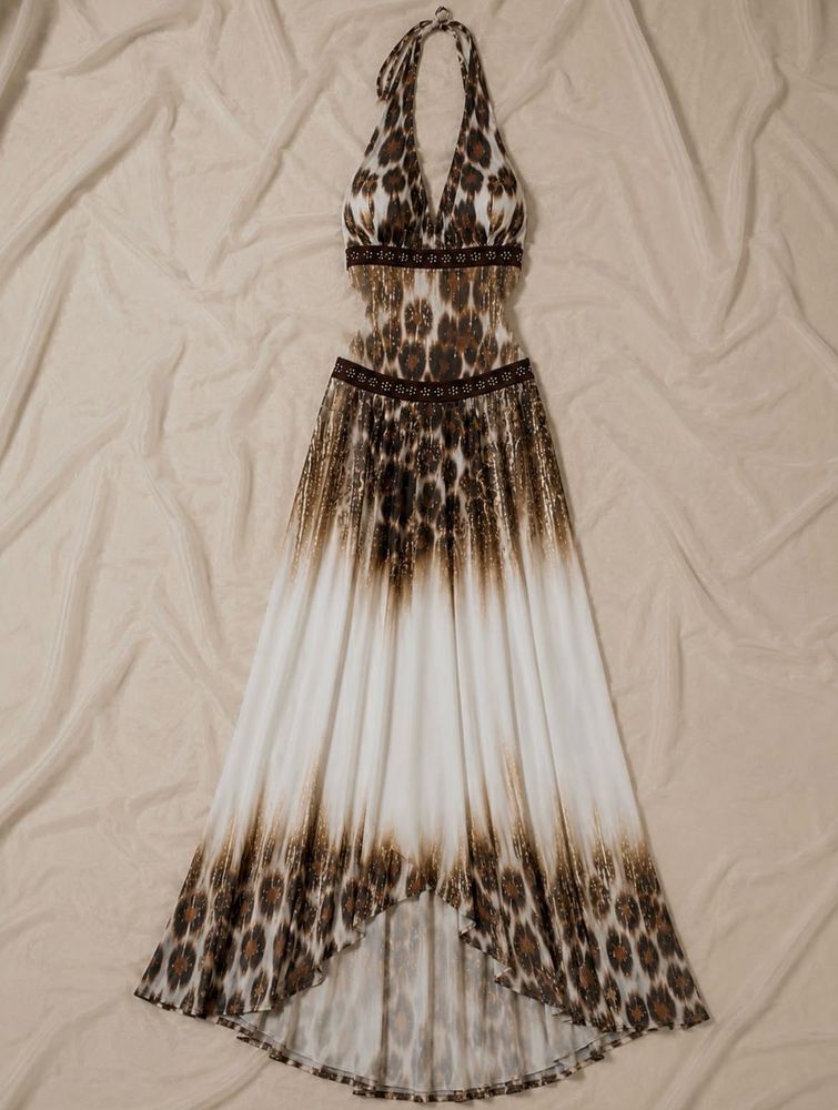 Chic Leopard Print Maxi Dress