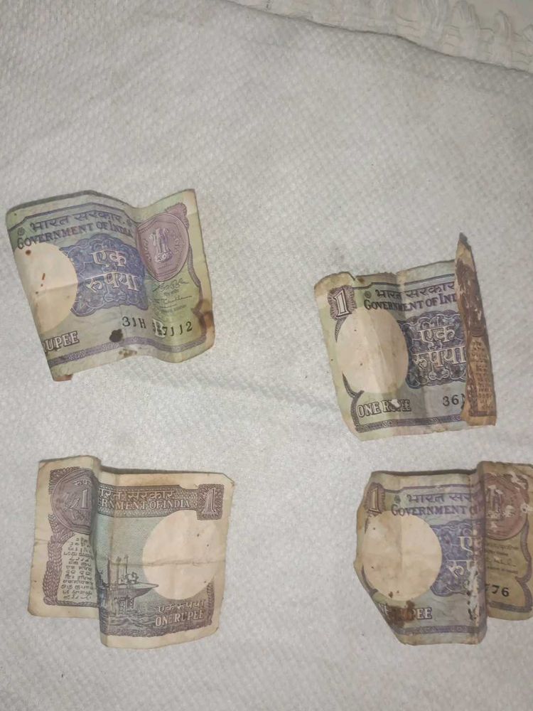 Old 1 Rupee Note