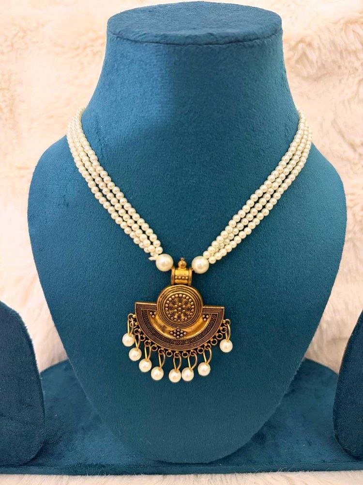 ⚡️Traditional Rajwadi Pearl Thushi Choker⚡️