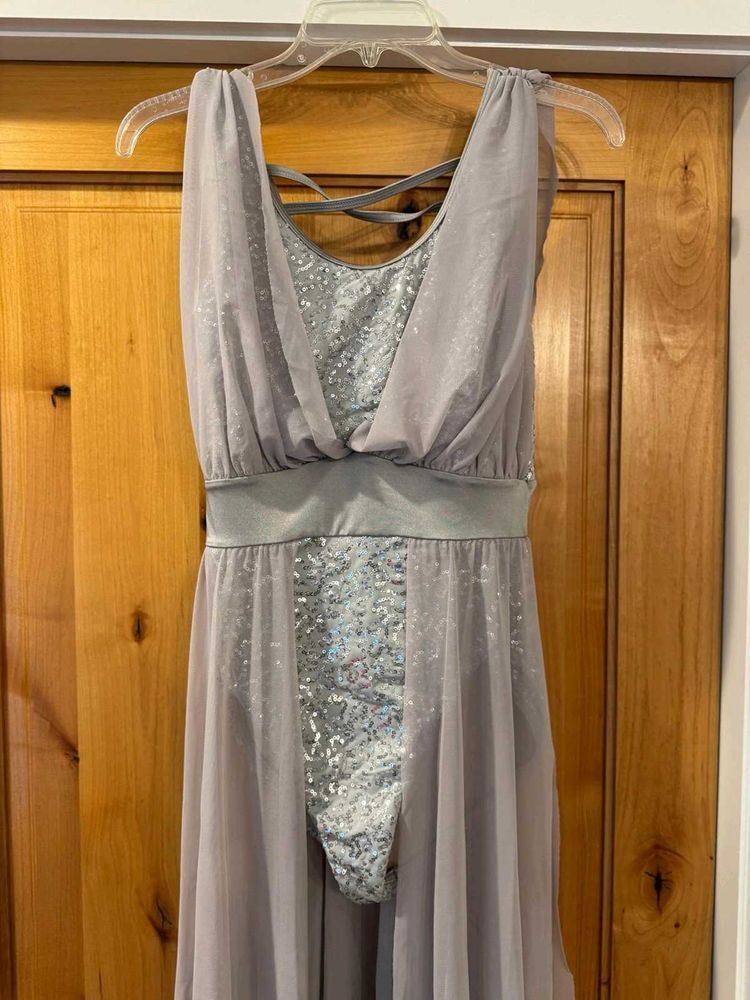 Sequin Embellished Flowy Gown