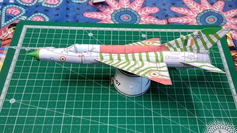 Indian AirForce MIG 21 Paper Airplane Model