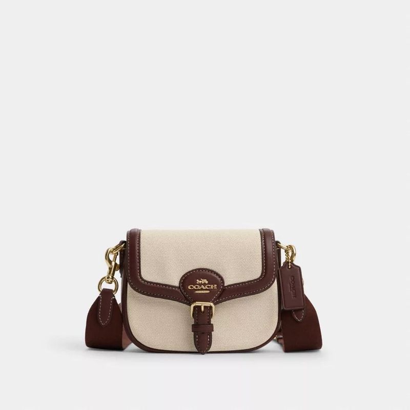 Original Coach Canvas &amp; Leather Crossbody Bag