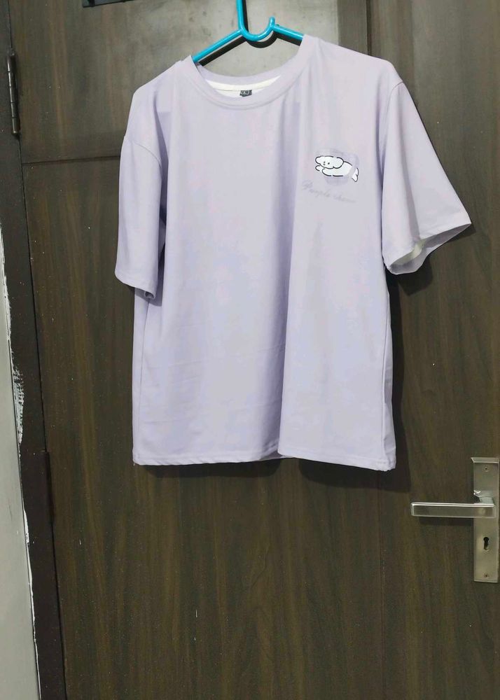 Cute Lavender Graphic T-Shirt