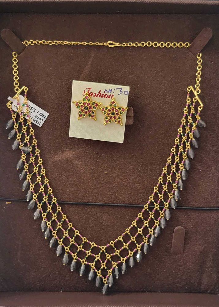 Multi Beads Necklace Set