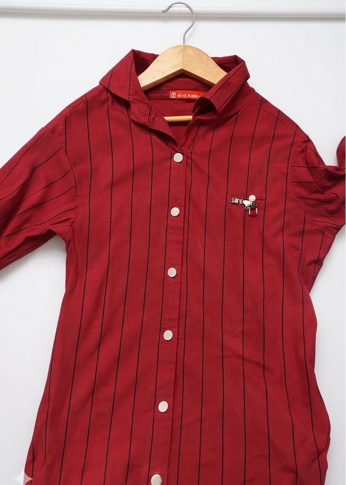 y2k slim fitted  Button-Up Shirt