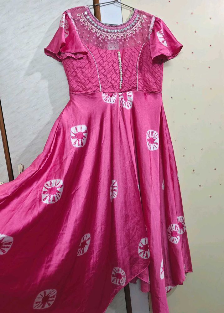 New Pink Ethnic Gown 💖