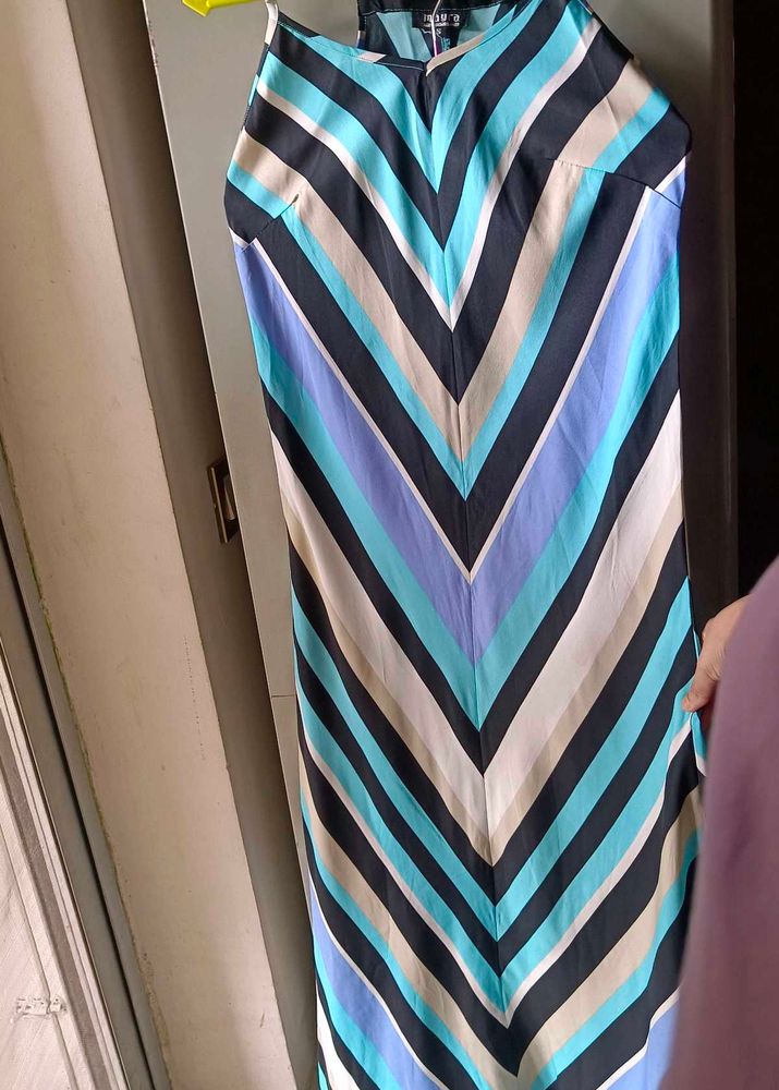 Colorful Striped Maxi Dress