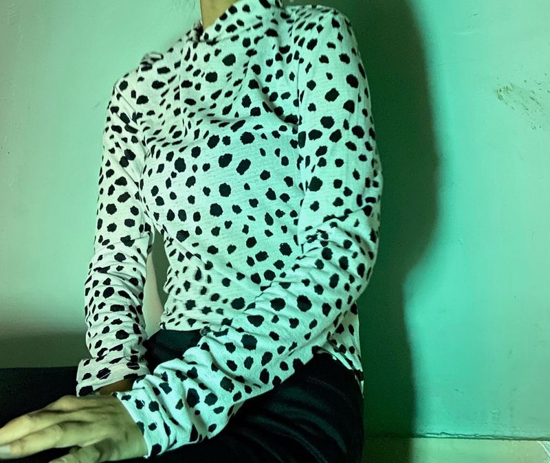 Dalmatian Print Top