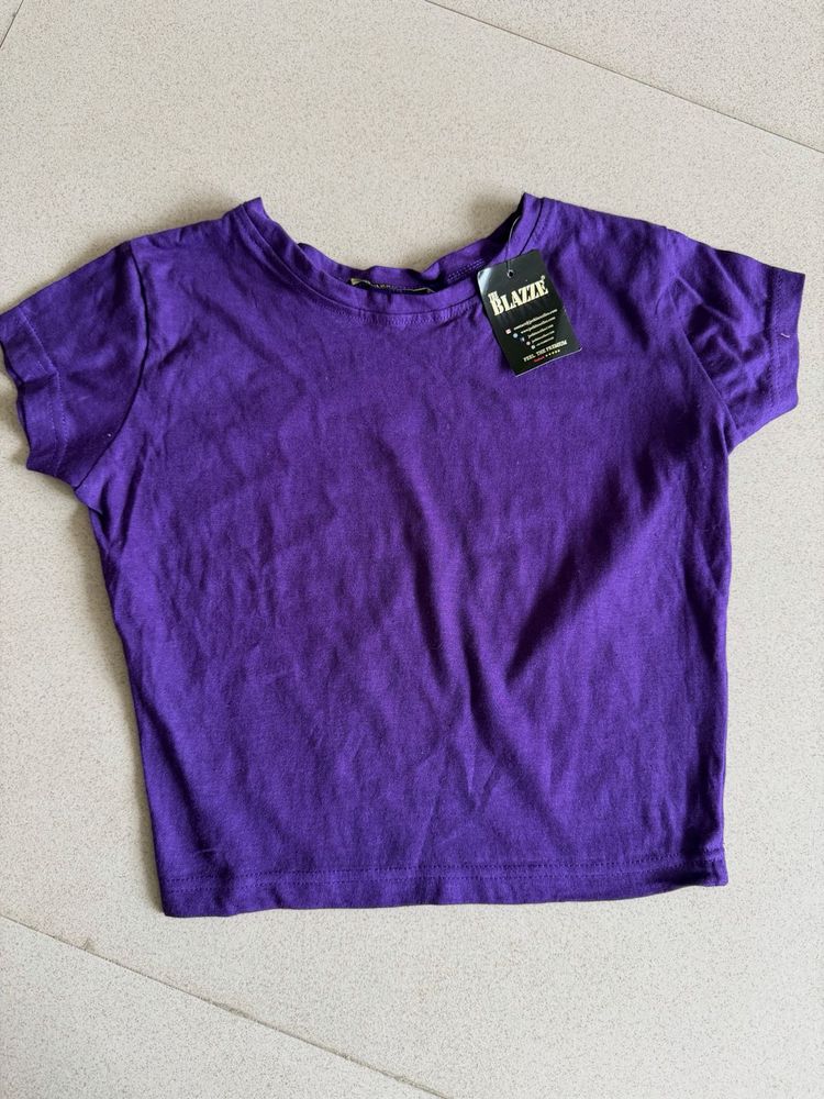 Purple Crop Top T-Shirt