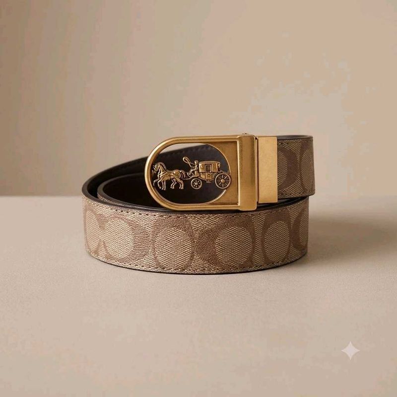 COACH**MENS LEATHER BELT**REVERSIBLE* WD BOX