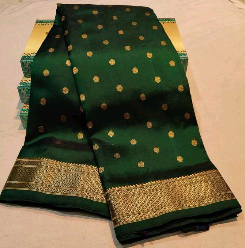 Green Paithani saree