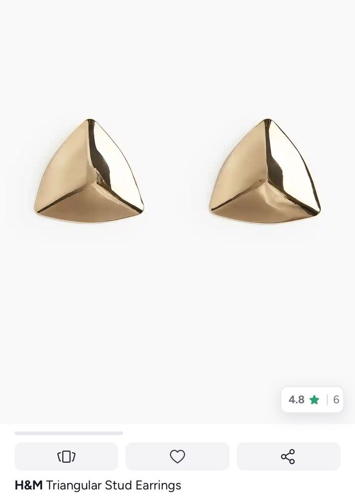 H&amp;M Triangular Stud Earrings