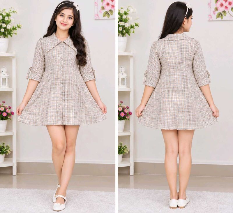 Chic Plaid A-Line Dress