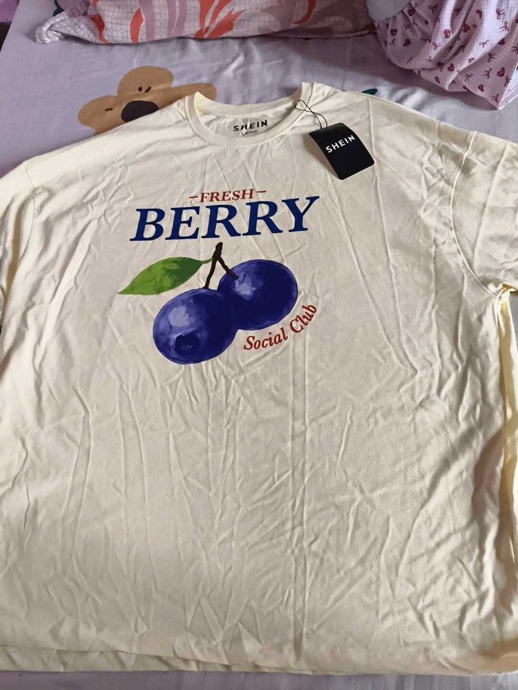 Shein Fresh Berry Graphic T-Shirt