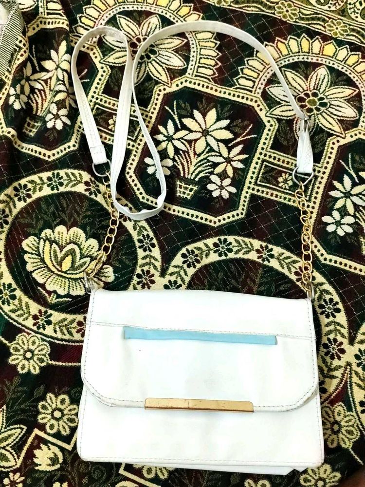 Chic White Crossbody Bag