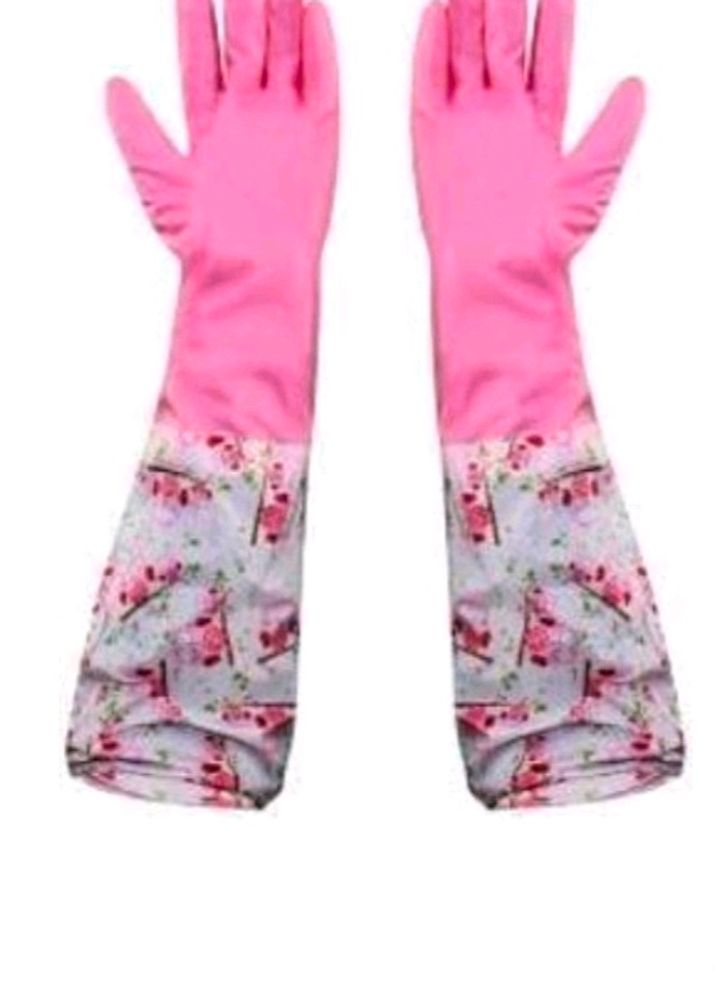 Hand Gloves For Kitchen Long Sleeves Safety Kitchen Gloves For Dish-Washing, Cleaning