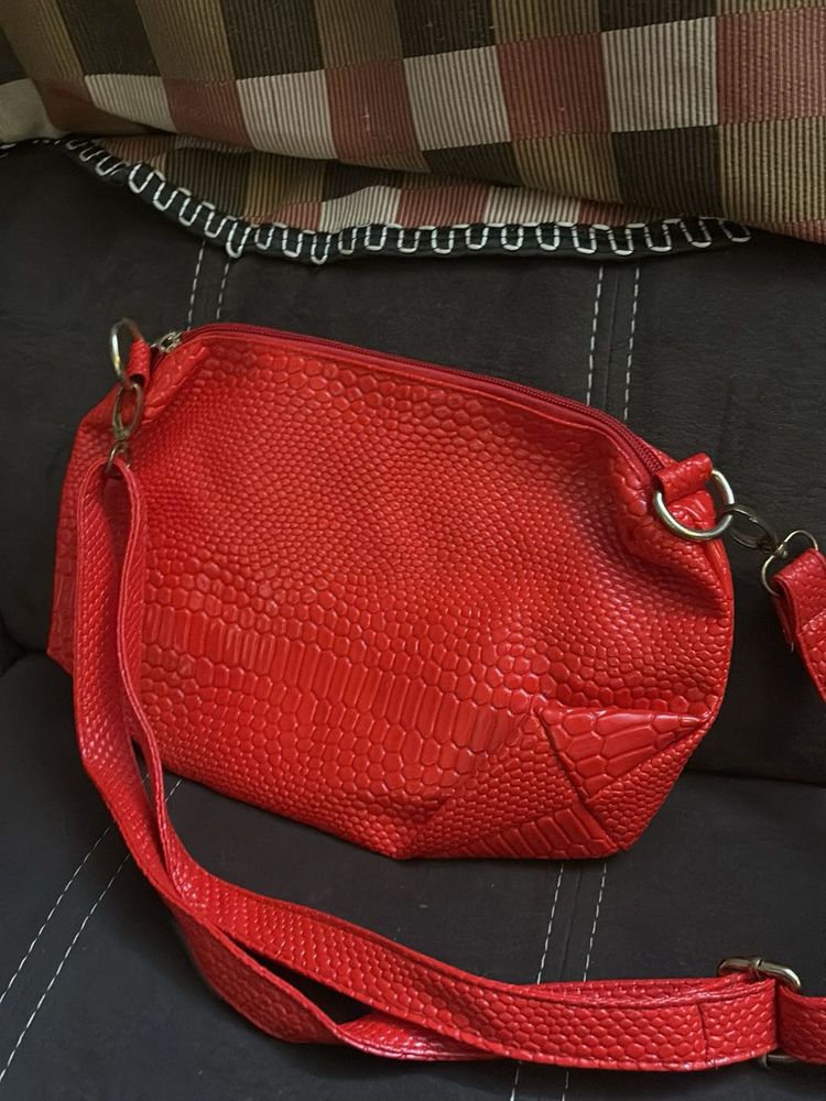 Red Crossbody Bag