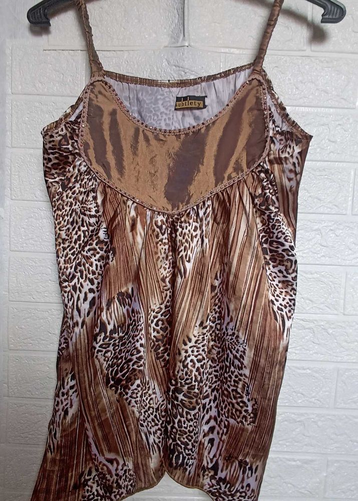 y2k Animal Print top