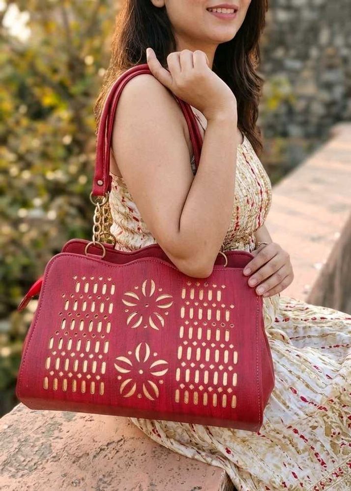 Chic Red Handbag