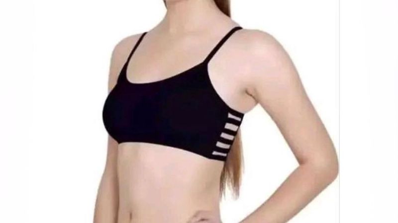 Comfortable Black Sports Bra and strapless br