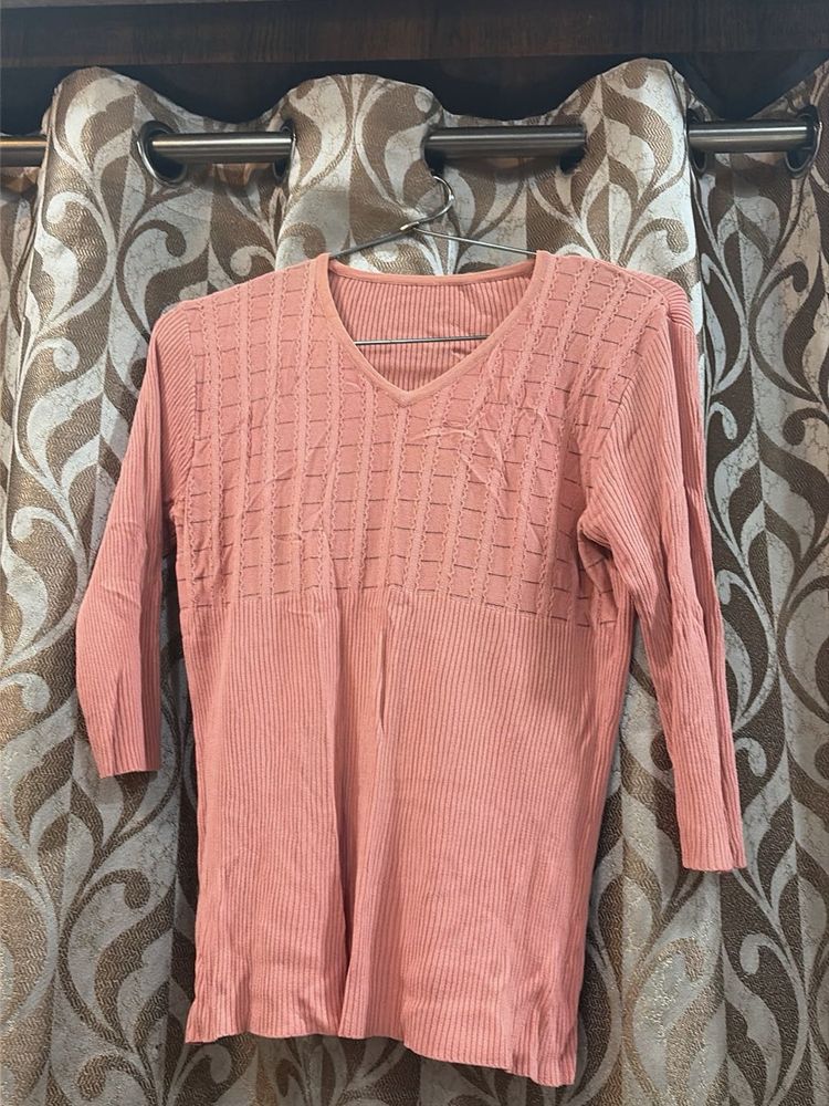 Chic Ribbed V-Neck Top