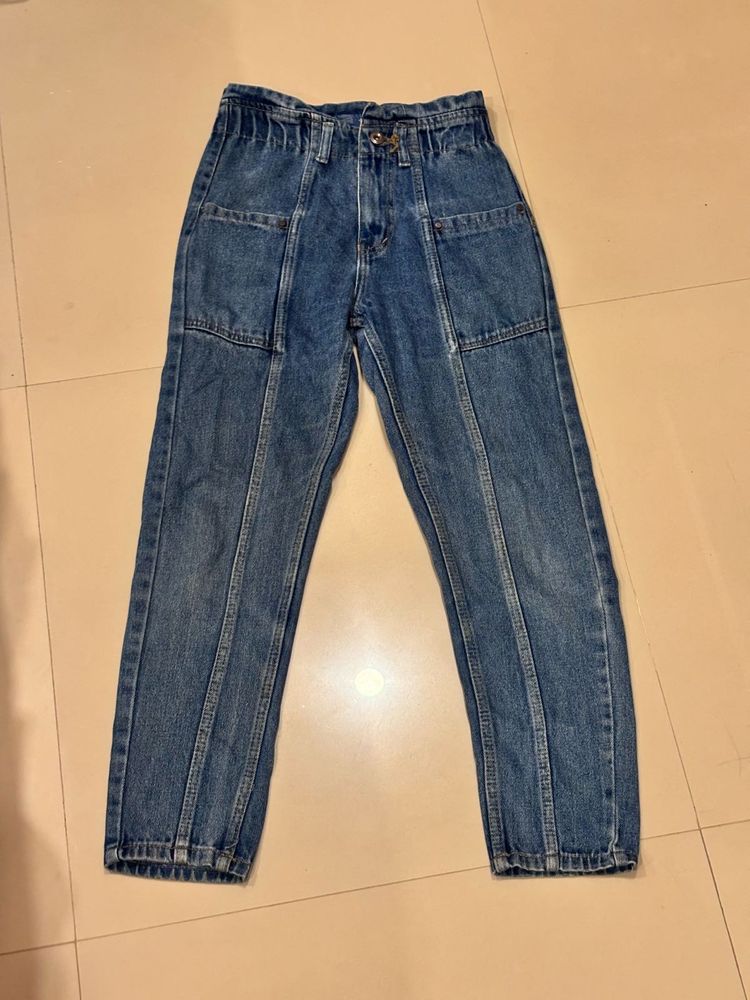 High Waisted Denim Jeans