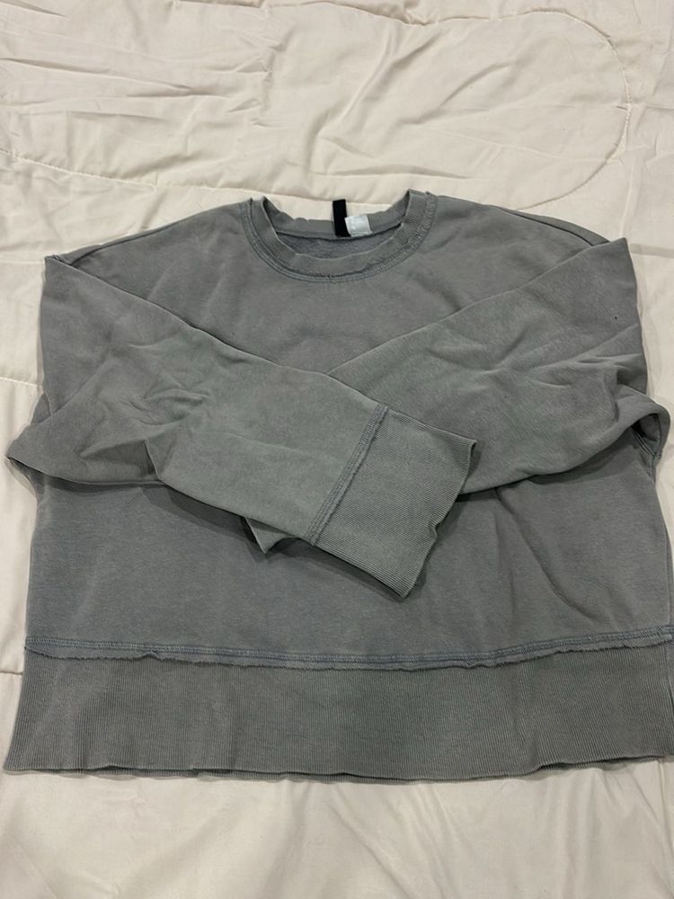 Gray Oversized Sweatshirt