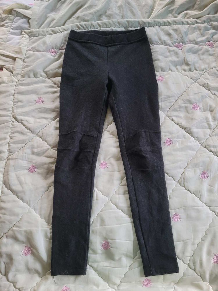 Gray Casual Leggings