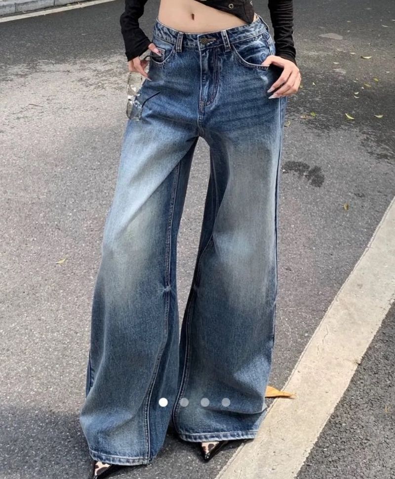 Savana Vintage Wash Wide Leg Jeans