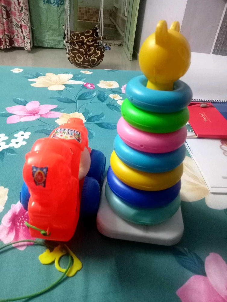 Kids Stacking Toy &amp; Car unicorn