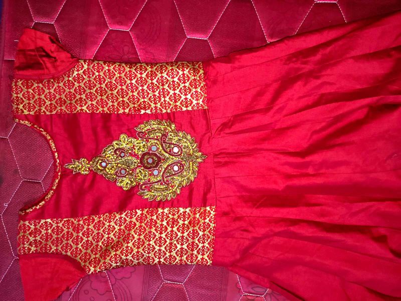 Red &amp; Gold Ethnic Dress
