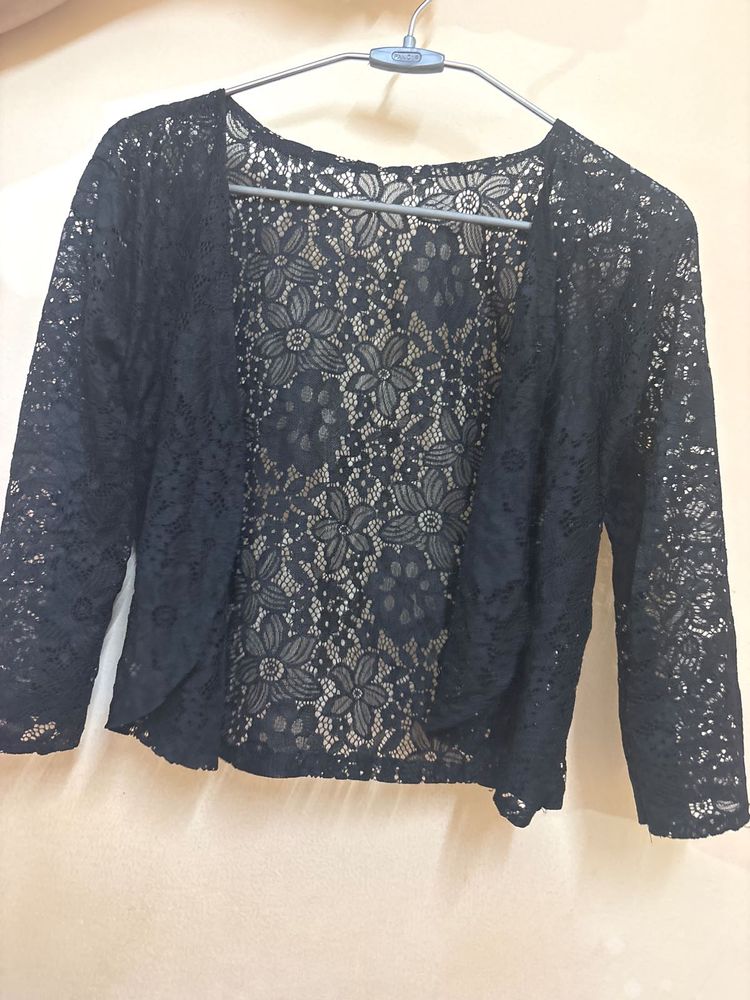 Black Lace Bolero Jacket shrug (never worn)