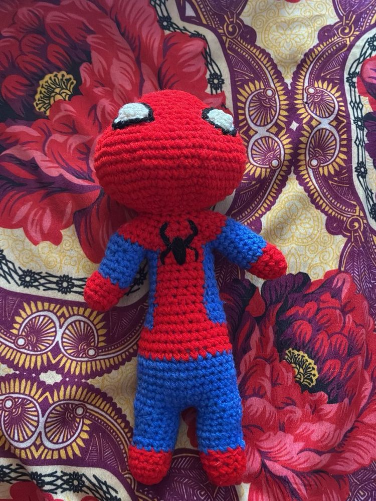Crocheted Spiderman Toy