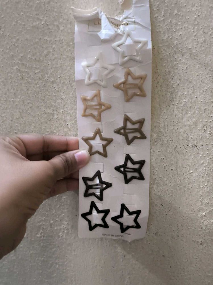 Cute Star Hair Clips Set
