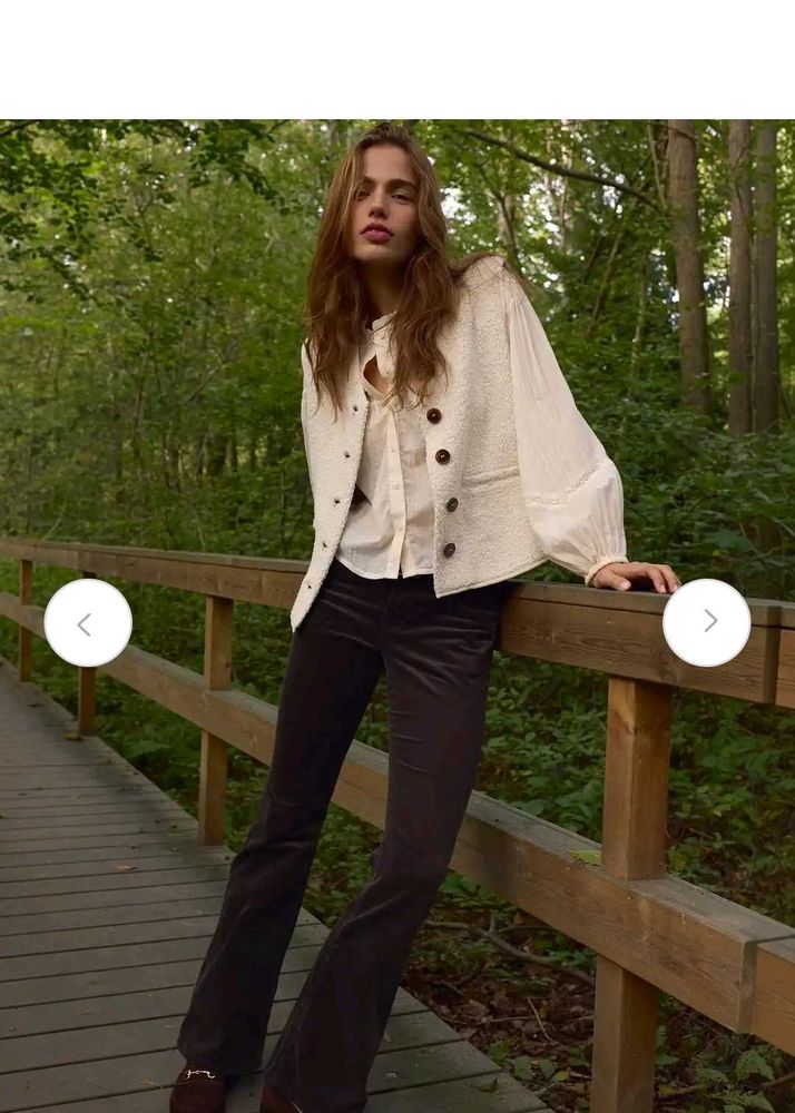 H &amp; M COFFEE BROWN Corduroy Flare Pants