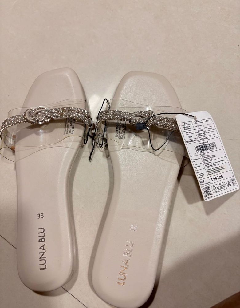 Stylish Embellished Flat Sandals