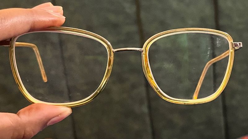 Stylish Gold Frame Eyeglasses
