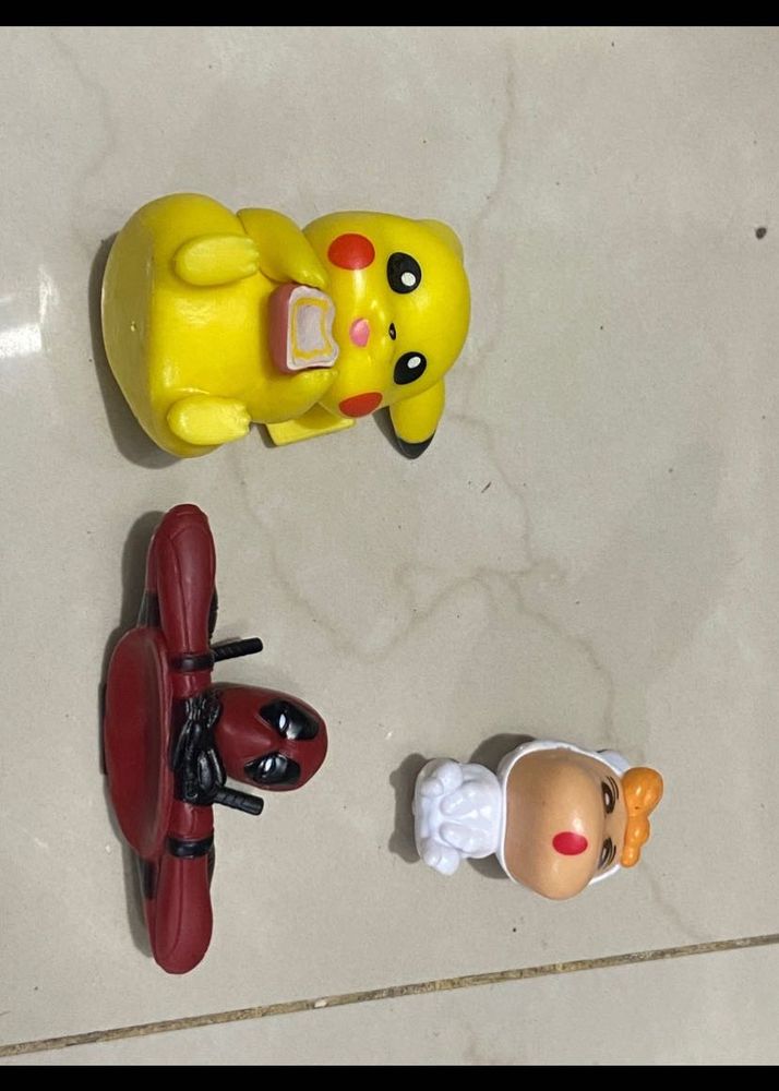 Pikachu, Deadpool &amp; Figures