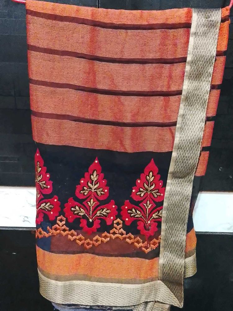Designer Saree with Embroidery