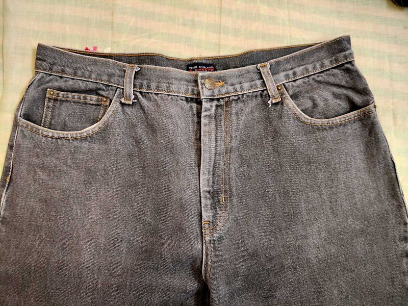 Peter England Jeans Grey Colour