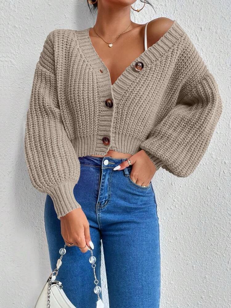 V-Neck Knit Cardigan SIZE-M FREE DELIVERY